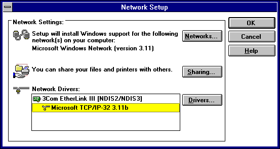 Windows 3.11 Tcp Ip